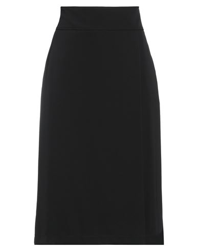 Alviero Martini 1a Classe Woman Midi Skirt Black Size 14 Polyester, Elastane