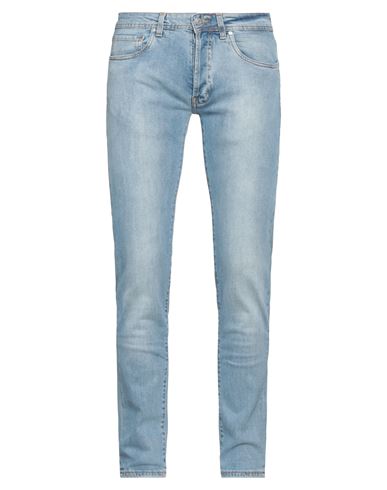 Shop Liu •jo Man Man Jeans Blue Size 34w-34l Cotton, Elastane