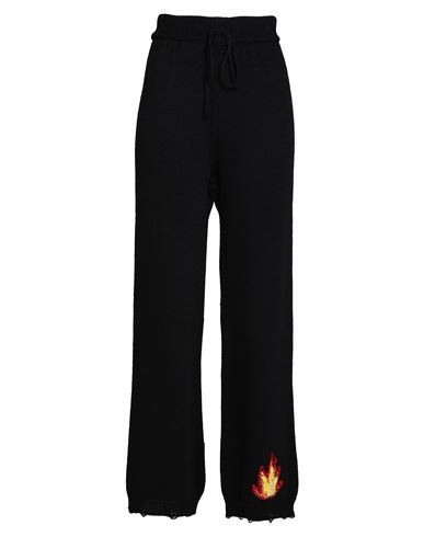 Dimora Woman Pants Black Size 8 Acrylic, Polyester