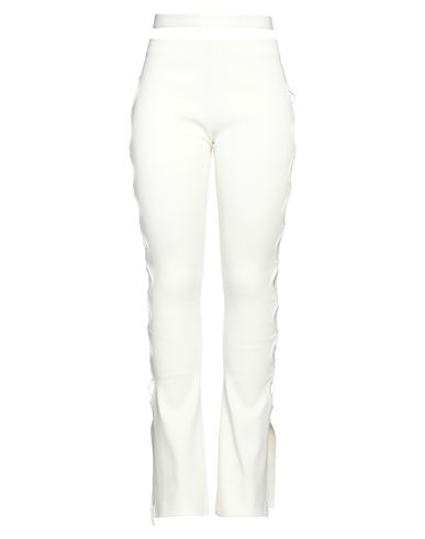 Andreädamo Andreādamo Woman Pants Ivory Size M Viscose, Polyester, Polyamide, Elastane In White