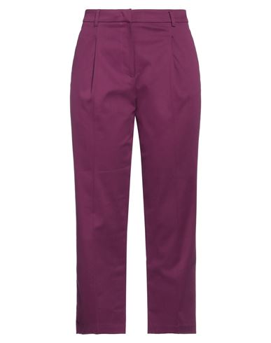 Kaos Woman Pants Mauve Size 6 Cotton, Elastane In Purple