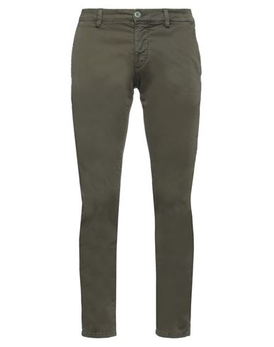 Modfitters Man Pants Military Green Size 32 Cotton, Elastane