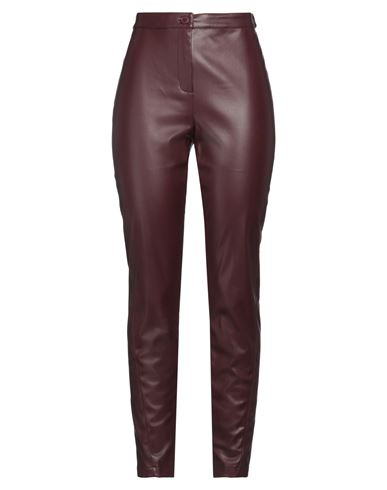Blugirl Woman Pants Burgundy Size 4 Polyester, Polyurethane In Red