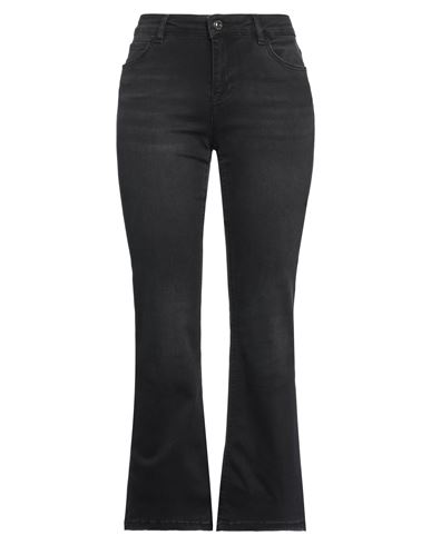 Caractere Caractère Woman Jeans Black Size 32 Cotton, Polyester, Elastane