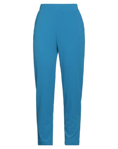 Amnè Woman Pants Azure Size Xs Polyester, Elastane In Blue