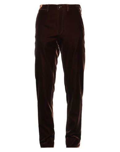 Giorgio Armani Man Pants Rust Size 40 Viscose, Cupro, Elastane In Red