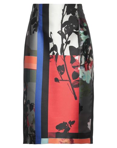 Shop Hanita Woman Midi Skirt Black Size 8 Polyester, Nylon, Viscose, Elastane