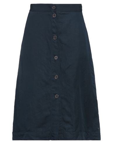 Tommy Hilfiger Woman Midi Skirt Navy Blue Size 12 Cotton