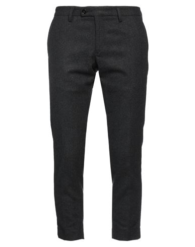MESSAGERIE MESSAGERIE MAN PANTS BLACK SIZE 36 WOOL, POLYESTER, ELASTANE