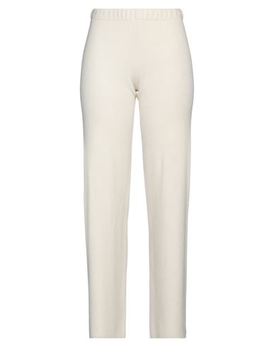Angela Davis Woman Pants Ivory Size S Viscose, Polyester, Polyamide In White