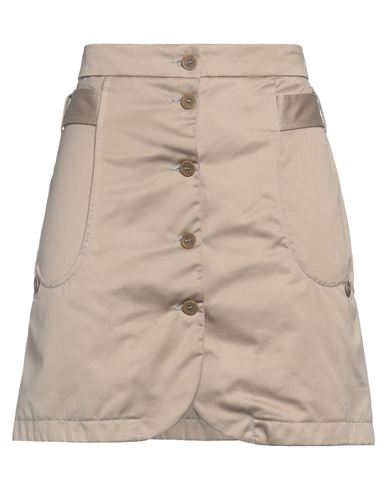 Capalbio Woman Mini Skirt Light Brown Size 6 Cotton In Beige