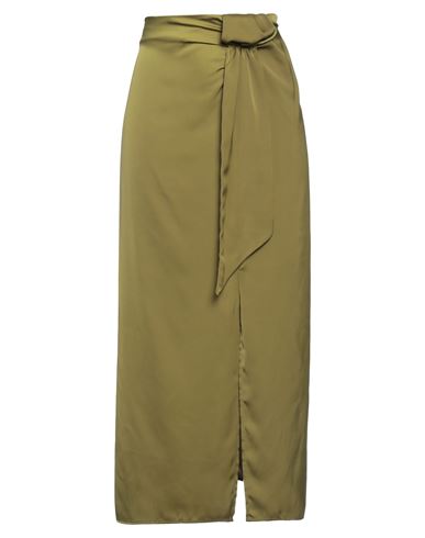 Dixie Woman Long Skirt Military Green Size M Polyester