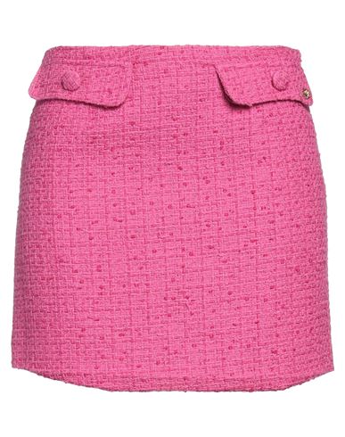 Blumarine Woman Mini Skirt Fuchsia Size 8 Cotton, Polyamide In Pink