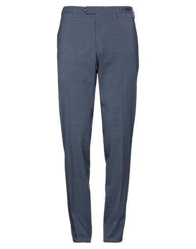 SAN BLAS SAN BLAS MAN PANTS SLATE BLUE SIZE 40 POLYESTER, VIRGIN WOOL, ELASTANE 