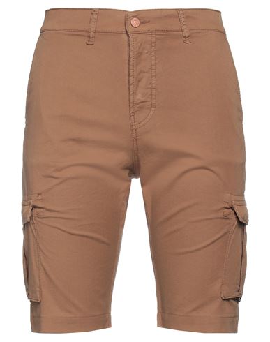 Daniele Alessandrini Homme Man Shorts & Bermuda Shorts Brown Size 32 Cotton, Elastane