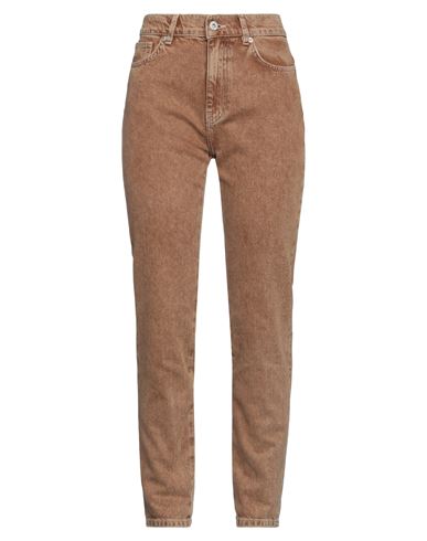 Actitude By Twinset Woman Denim Pants Rust Size 30 Cotton, Polyester In Red