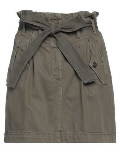 Twinset Woman Mini Skirt Military Green Size 6 Cotton