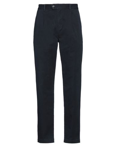 Shop Tommy Hilfiger Man Pants Midnight Blue Size 33w-32l Cotton, Elastane
