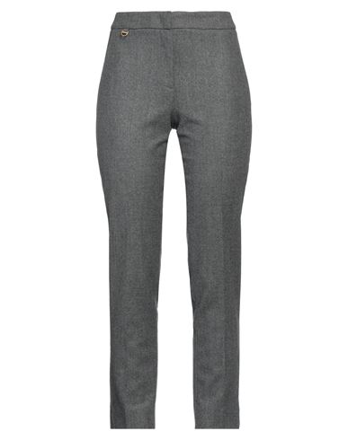 Shop Pamela Henson Woman Pants Grey Size 12 Wool, Polyester, Elastane, Polyamide