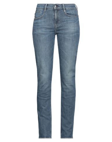 G-star Raw Woman Jeans Blue Size 28w-32l Organic Cotton, Elastane, Bovine Leather In Blue