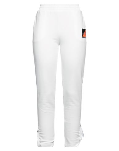 Armani Exchange Woman Pants White Size L Cotton, Polyester