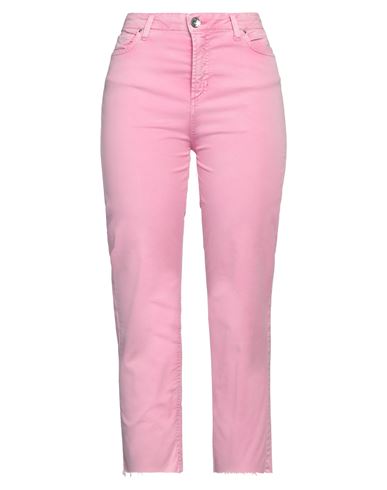 Take-two Woman Jeans Pink Size 32 Cotton, Elastane