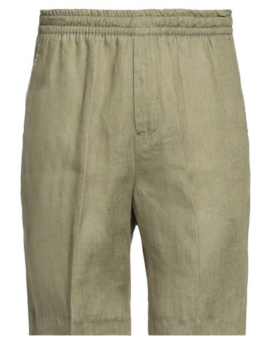 Liu •jo Man Man Shorts & Bermuda Shorts Military Green Size 30 Linen