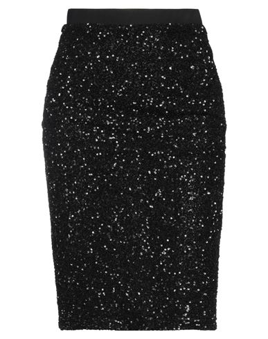 Caractere Caractère Woman Midi Skirt Black Size 8 Polyester, Elastane, Polyamide, Viscose