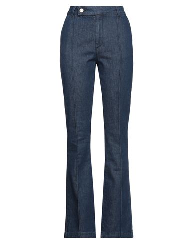 Maria Vittoria Paolillo Mvp Woman Jeans Blue Size 8 Cotton, Polyester