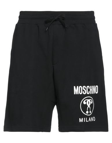 Moschino Man Shorts & Bermuda Shorts Black Size 34 Organic Cotton