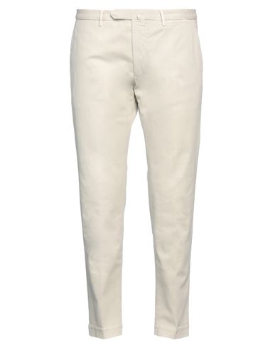 Santaniello Man Pants Beige Size 38 Cotton, Elastane