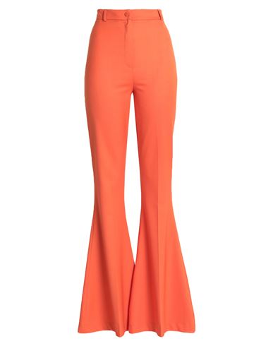 Hebe Studio Woman Pants Orange Size 2 Virgin Wool, Elastane