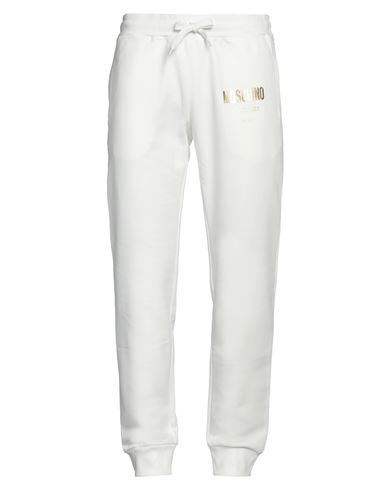 Moschino Man Pants White Size 38 Cotton