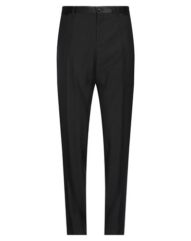 Dolce & Gabbana Man Pants Black Size 40 Virgin Wool, Silk, Elastane