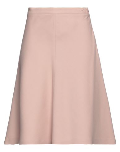 Super Blond Woman Midi Skirt Blush Size 6 Wool, Silk In Pink