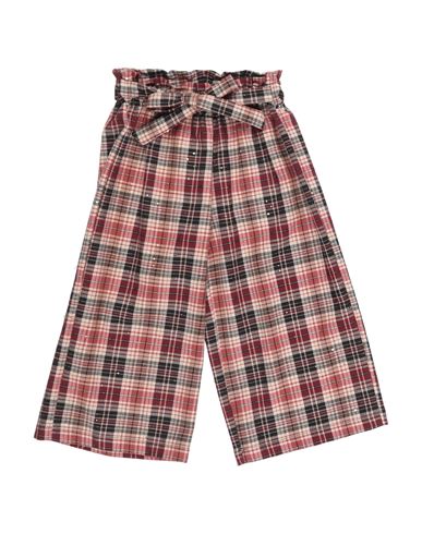Meilisa Bai Kids'  Toddler Girl Pants Brick Red Size 5 Polyester, Viscose, Elastane, Metallic Fiber