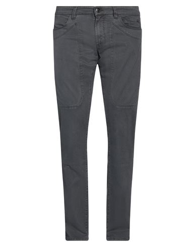Jeckerson Man Pants Steel Grey Size 32 Cotton, Lyocell, Elastane