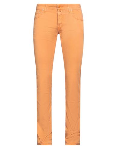 Jacob Cohёn Man Pants Mandarin Size 30 Cotton, Lyocell, Elastane In Orange