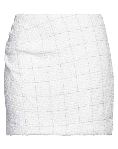 Iro Ravi Checked Cotton-blend Bouclé-tweed Mini Skirt In Off-white