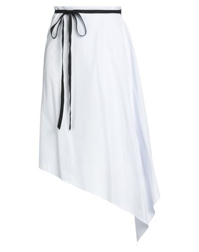 Shop Ann Demeulemeester Woman Midi Skirt White Size 10 Cotton