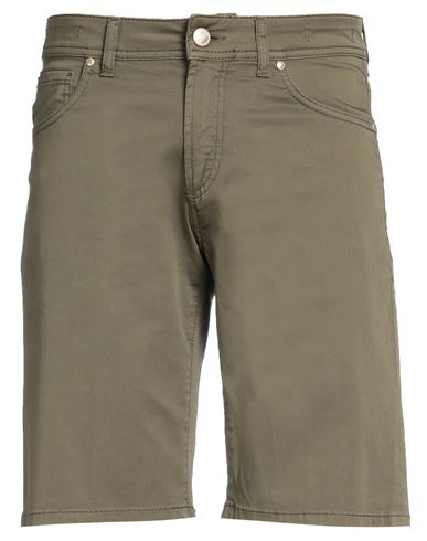 Michael Coal Man Shorts & Bermuda Shorts Military Green Size 31 Cotton, Elastane