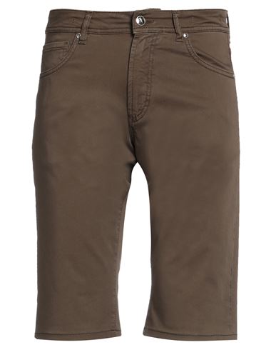 Michael Coal Man Shorts & Bermuda Shorts Brown Size 31 Cotton, Elastane