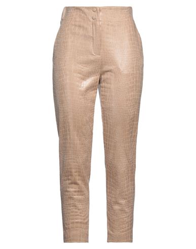 Rame Woman Pants Sand Size 8 Polyester, Elastane In Beige