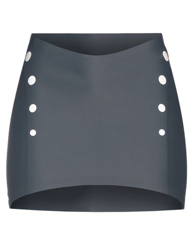 Jean Paul Gaultier Woman Mini Skirt Slate Blue Size 2 Polyester, Elastane In Blue