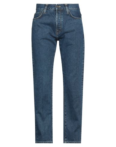 Carhartt Man Denim Pants Blue Size 33w-32l Organic Cotton In Blue