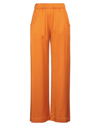 Shop Tela Woman Pants Orange Size 4 Viscose, Wool