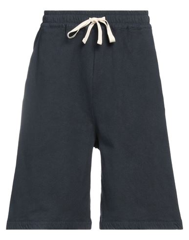 Shop Jil Sander Man Shorts & Bermuda Shorts Navy Blue Size Xxl Cotton, Polyamide