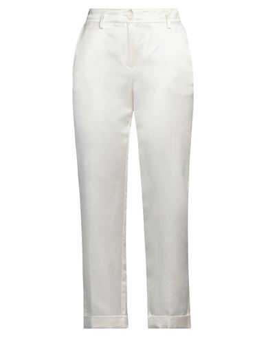 P.A.R.O.S.H P. A.R. O.S. H. WOMAN PANTS IVORY SIZE S VISCOSE, LINEN, COTTON 
