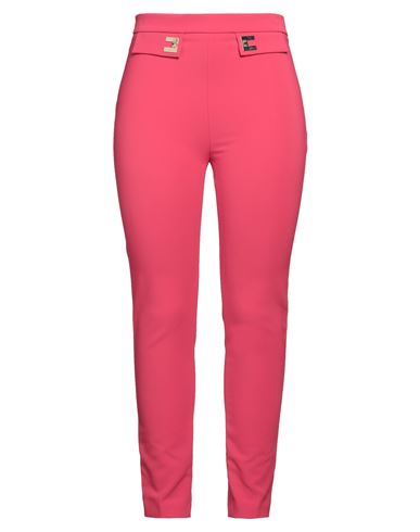 Elisabetta Franchi Woman Pants Fuchsia Size 10 Polyester, Elastane In Pink