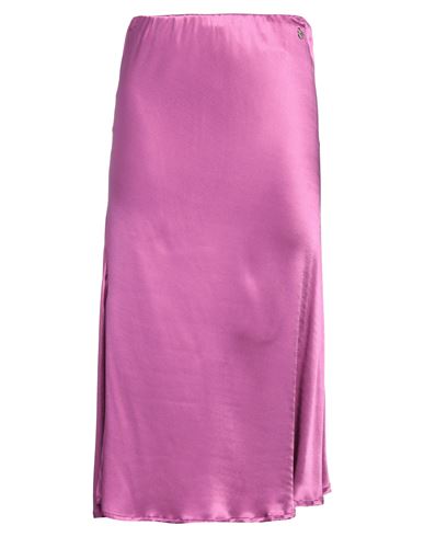 Kontatto Woman Midi Skirt Mauve Size M Viscose In Purple
